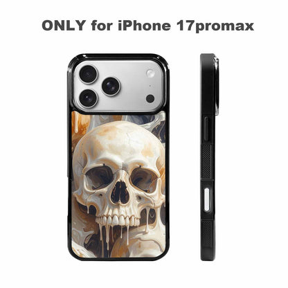 iPhone 17 Pro Max Case — Seamless Tileable Pattern Of Gothic Skulls, Personalized Phone Case