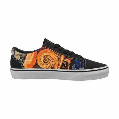 WOMEN'S Tie Lace-Up Canvas Kaleidoscope Custom Sneakers