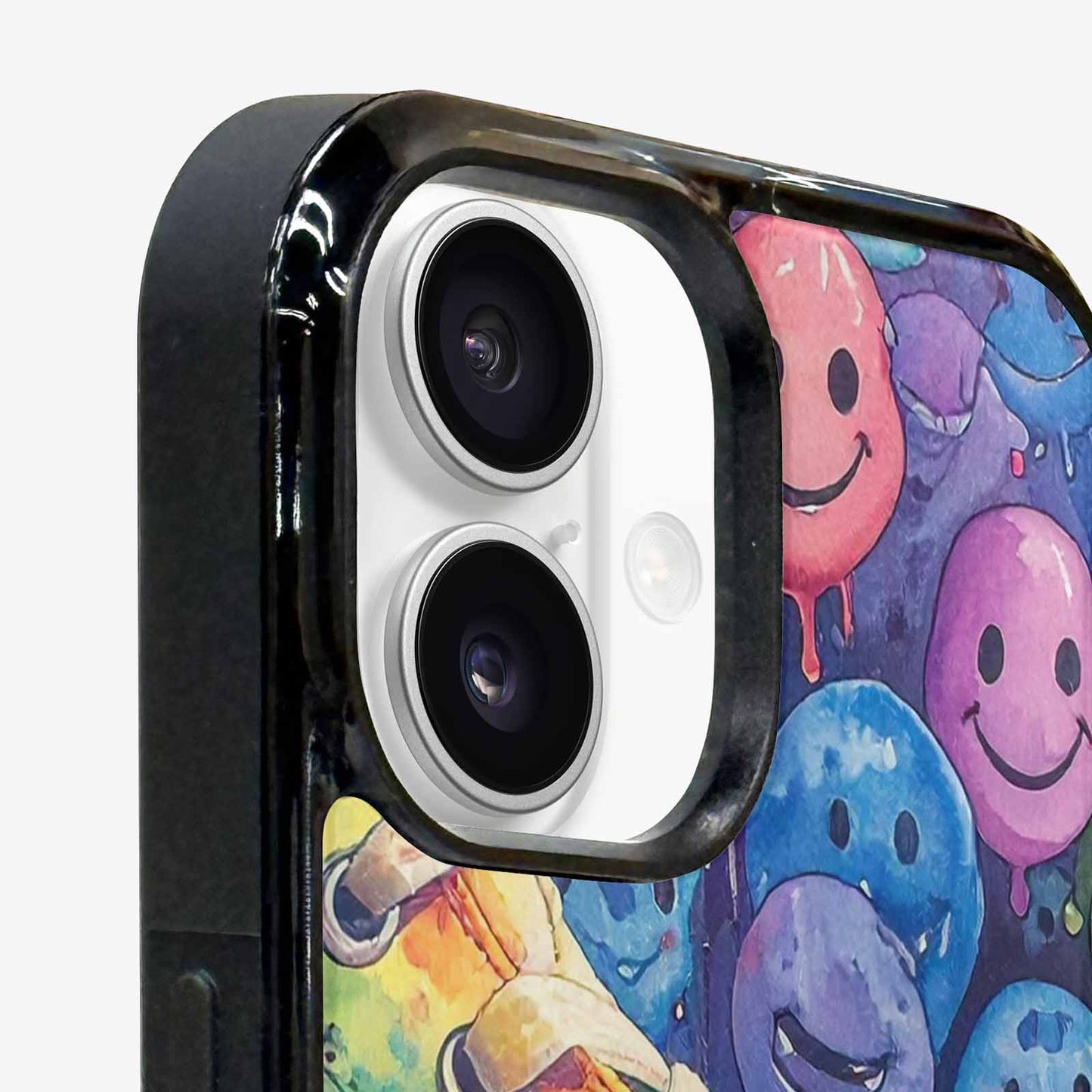 iPhone 16 Case — Smiley Facessmiley Faces Tie D, Custom Made Phone Cover