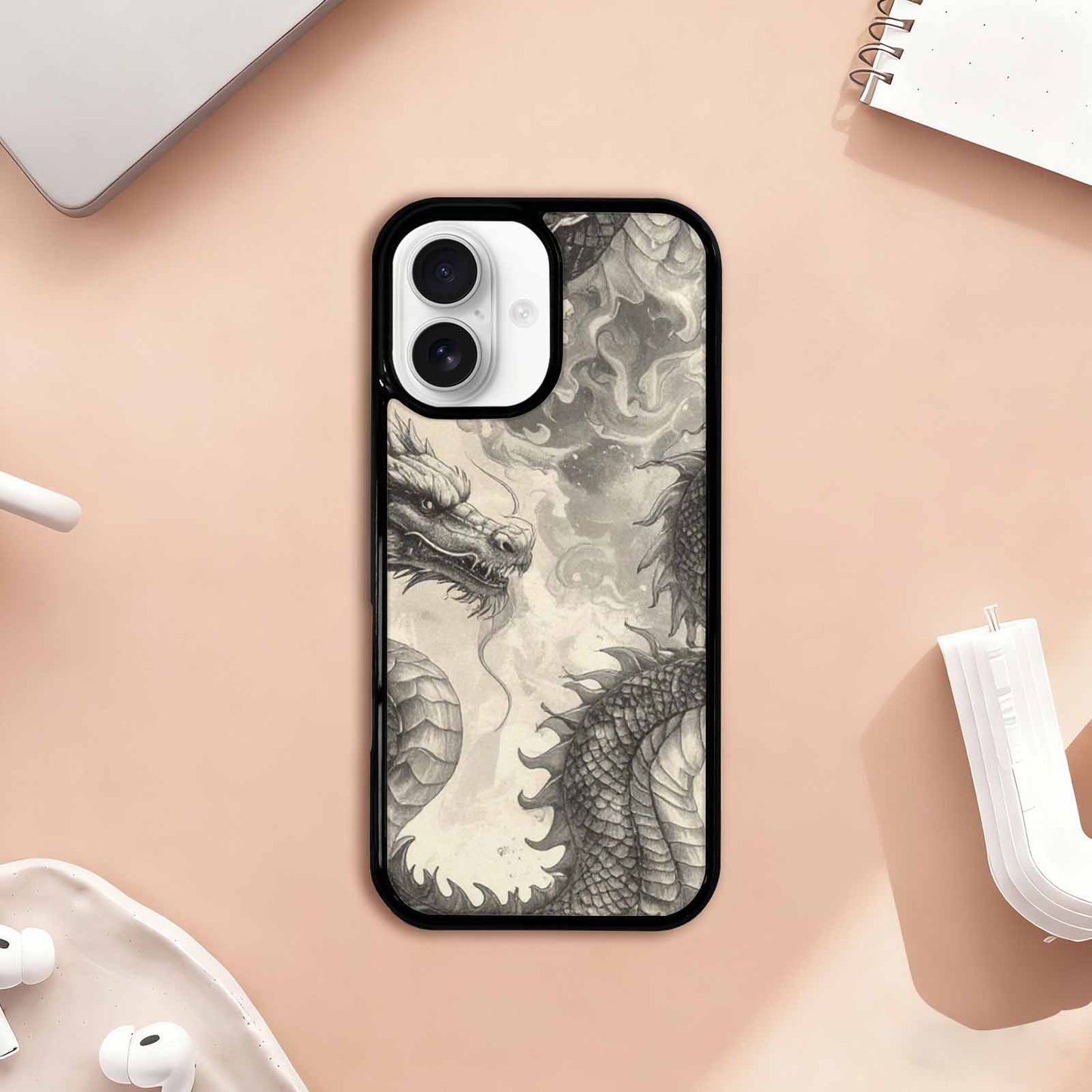 iPhone 17 Case — Retro Dragons Flame Retro Vintage, Custom Phone Case