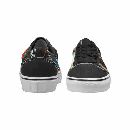 WOMEN'S More Overlapping Ontop Each Lace-Up Canvas Kaleidoscope Sneakers