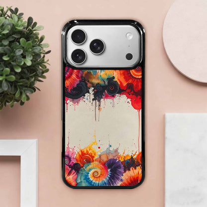 iPhone 17 Pro Max Case — Tie Dye Swirls Black Tie Dye, Custom Print Case Cover