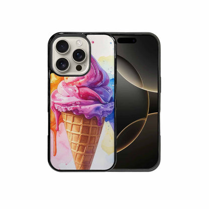 iPhone 16 Pro Case — Melting Icecream Collage Custom Personalized Phone, Custom Print Case Cover