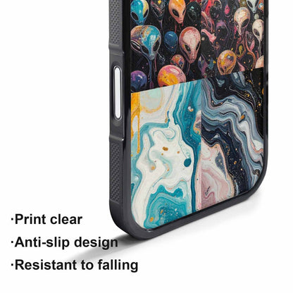 iPhone 17 Air Case — Aliens Marblealiens Pattern Dms Alien Scifi, Custom Print Case Cover