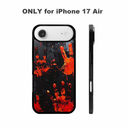 iPhone 17 Air Case — Halloween Splatter Handprint, Custom Phone Case