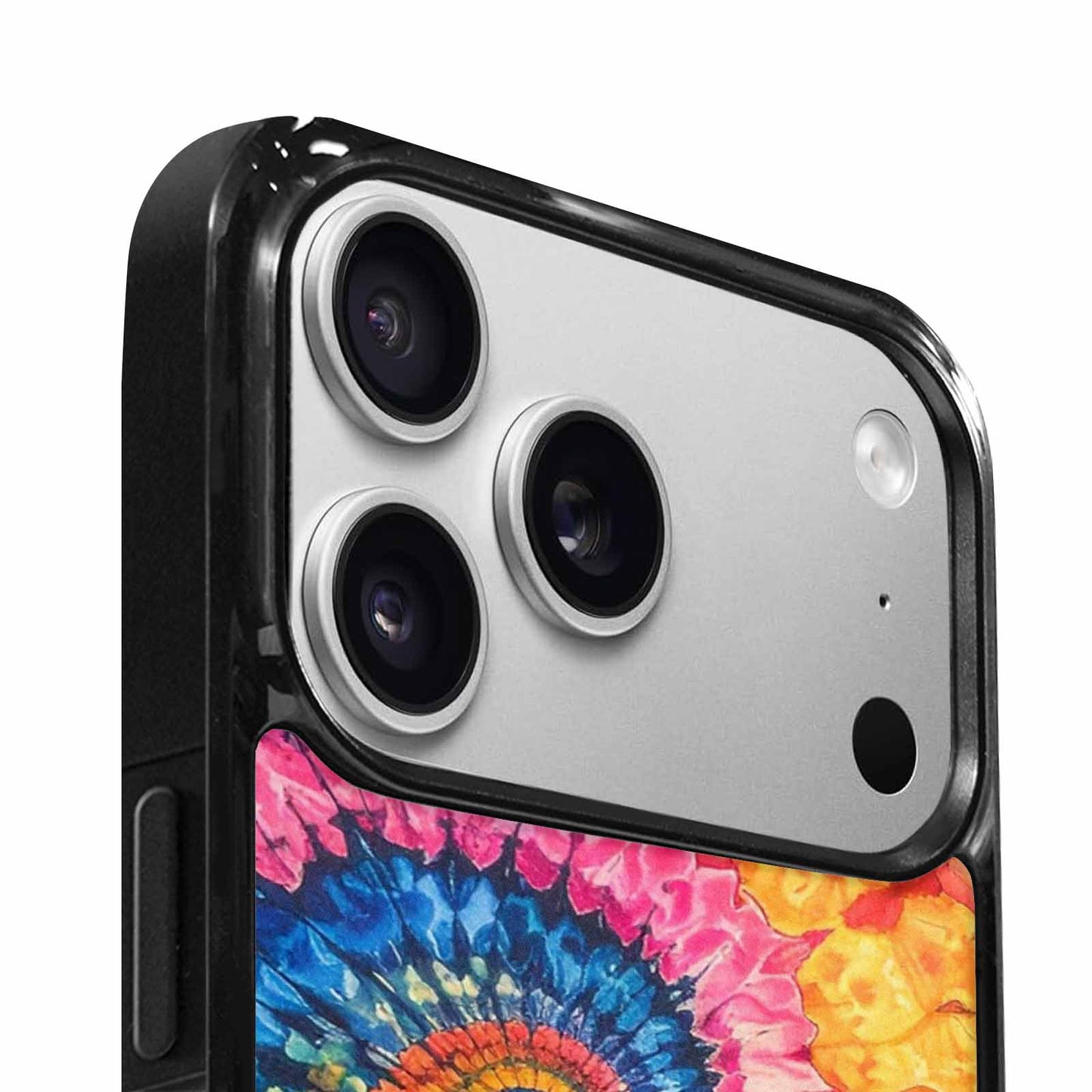 iPhone 17 Pro Max Case — Black &amp; Blue Ink Tie Dye, Customized Protective Case