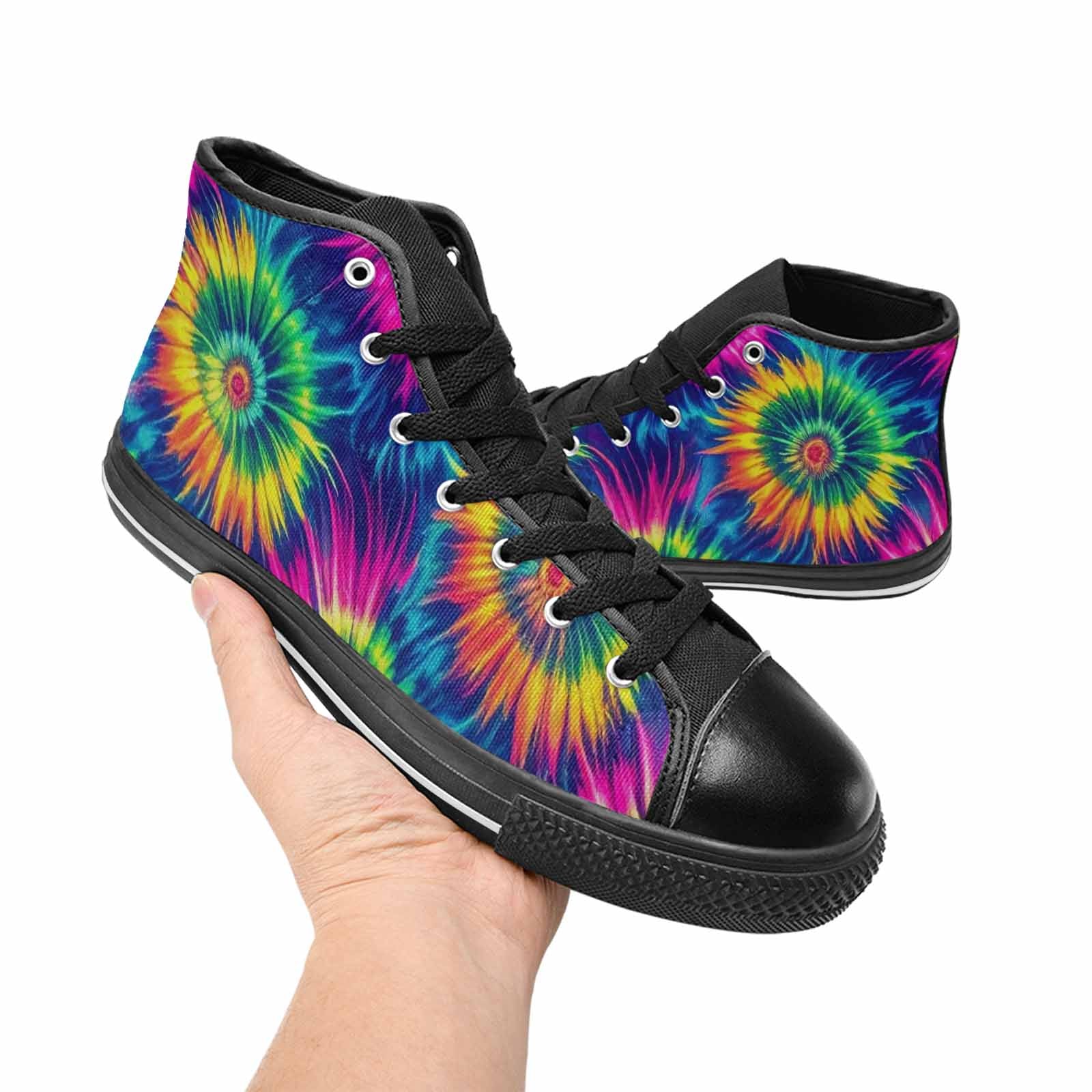 MEN'S Tie Dye - High Top Canvas Y2K Sneakers