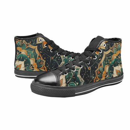MEN'S Mandala High Top Canvas Grunge Custom Shoes
