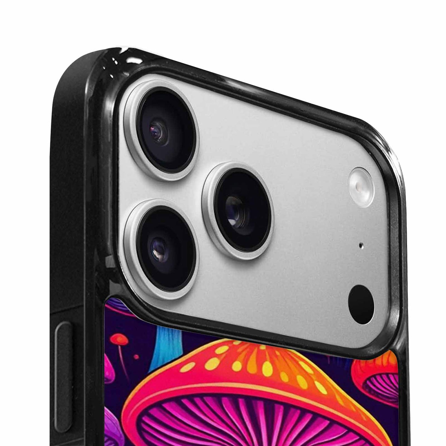 iPhone 17 Pro Case — Psychedelic Mushroom Cartoon Pattern Cartoon Cute, Customized Protective Case