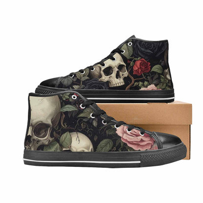 MEN'S Skulls - Roses High Top Canvas Aesthetic Sneakers