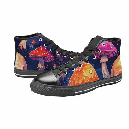 MEN'S Mushroom Skulls High Top Canvas Dreamcore Sneakers