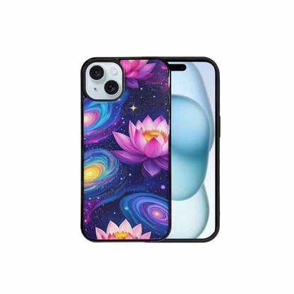 iPhone 15 Plus Case — Lotus Galaxy, Custom Art Phone Cover