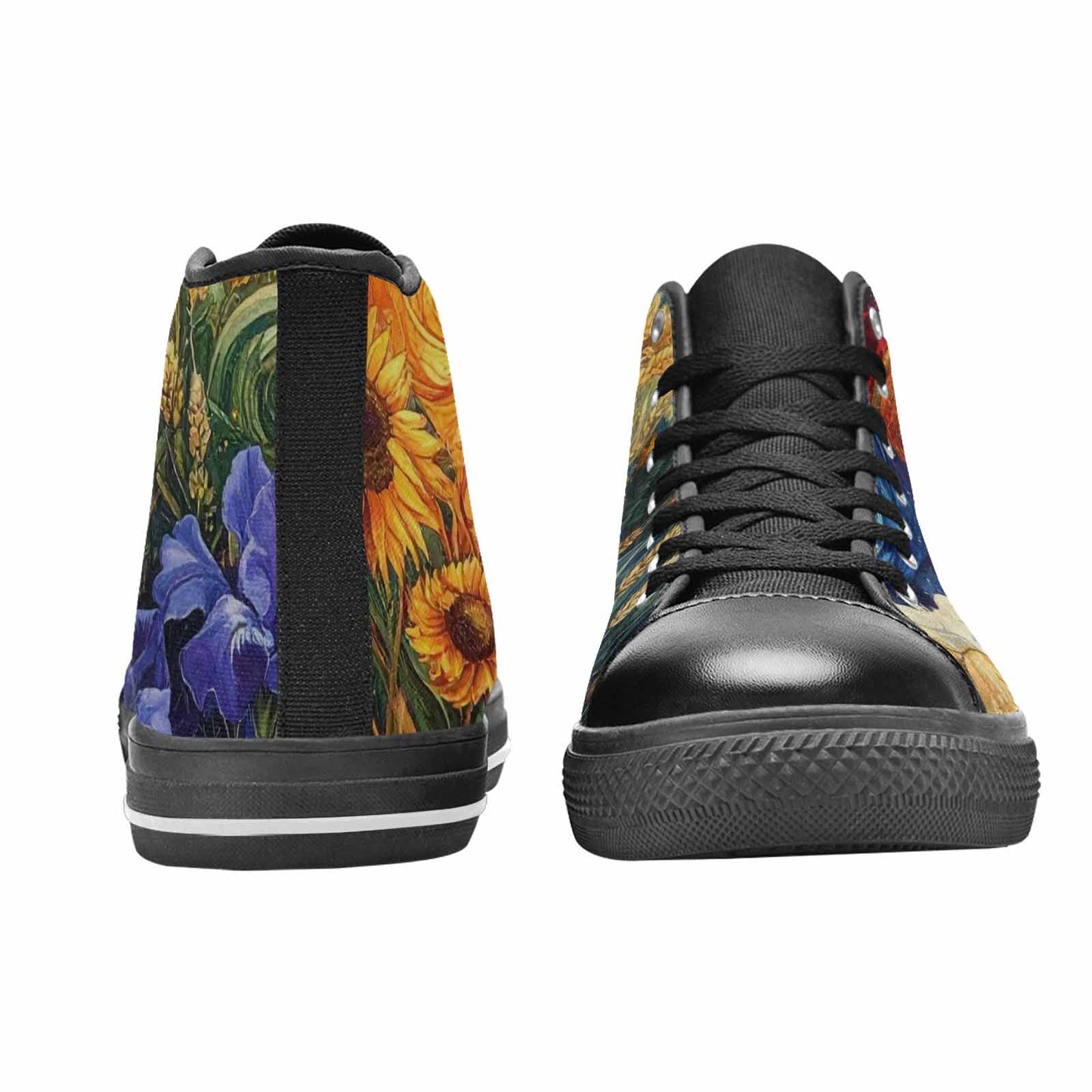 MEN'S Van Gogh-Style Swirl High Top Canvas Vivid Shoes