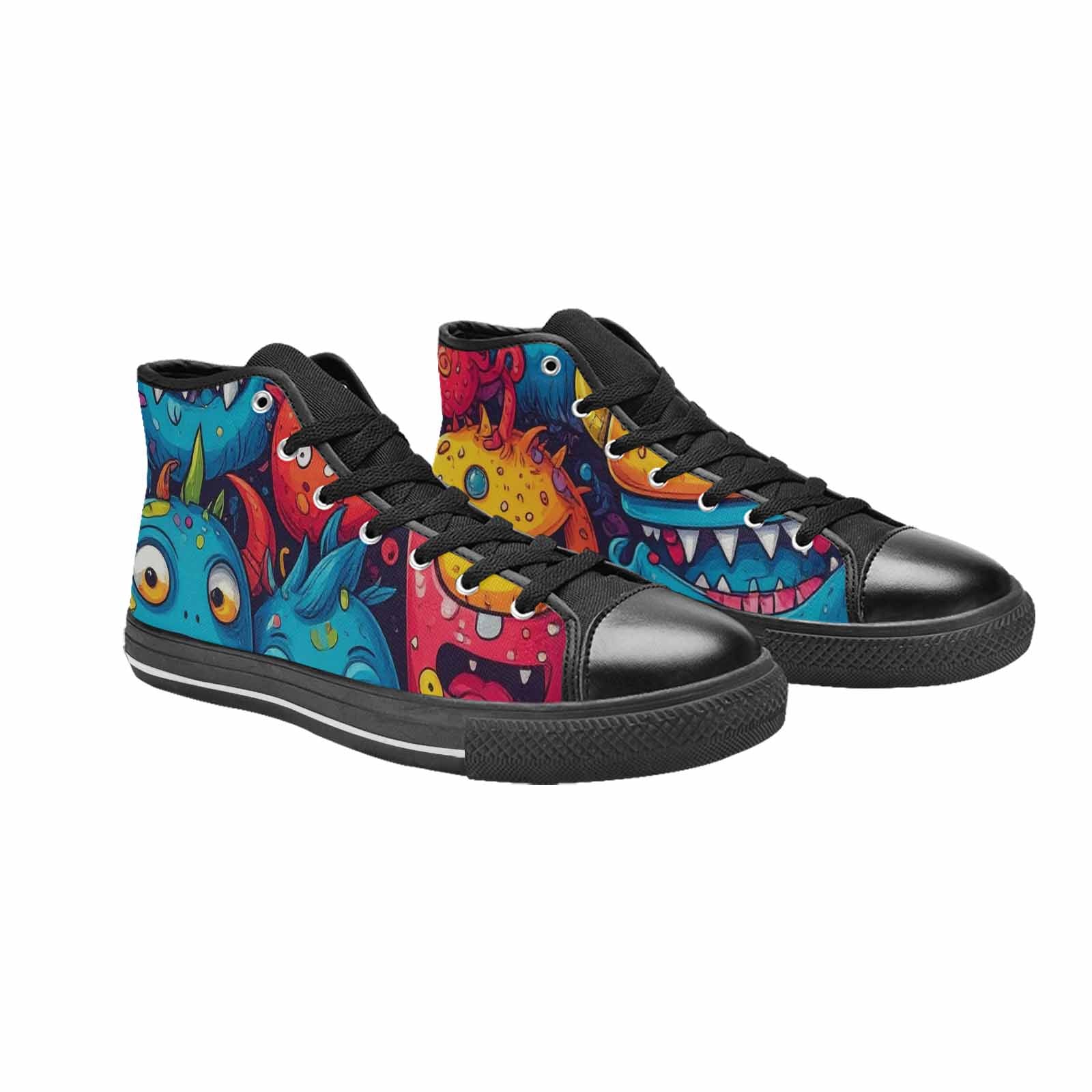 MEN'S Cartoon Monster Character High Top Canvas Dark Academia Sneakers