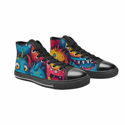 MEN'S Cartoon Monster Character High Top Canvas Dark Academia Sneakers