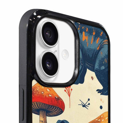 iPhone 17 Case — Vintage Dinosaurs Mushroom Retro Vintage, Custom Print Case Cover
