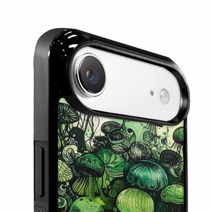 iPhone 17 Air Case — Sea Creature Burst Black Green Original, Unique Phone Case Design