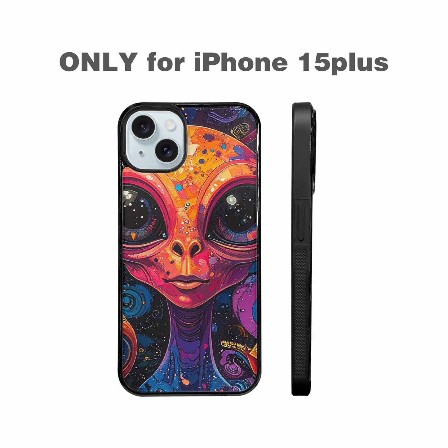 iPhone 15 Plus Case — Cartoon Alien Characters, Original Design Phone Case