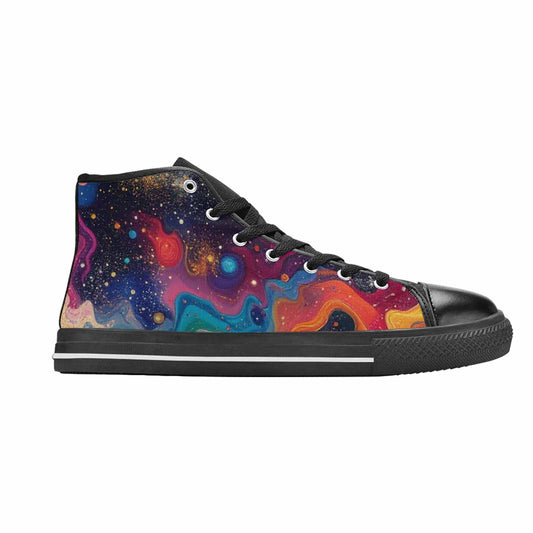 MEN'S Galaxy Art - High Top Canvas Y2K Sneakers