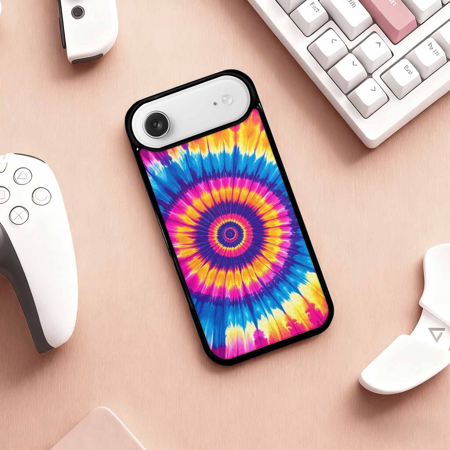 iPhone 17 Air Case — Tie Dye Spiral Art Seamless Tie, Custom Print Case Cover