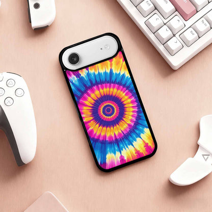 iPhone 17 Air Case — Tie Dye Spiral Art Seamless Tie, Custom Print Case Cover