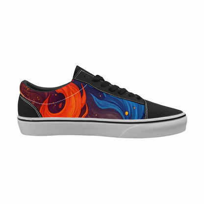 MEN'S Fire Flame Canvas Lace-Up Surreal Sneakers