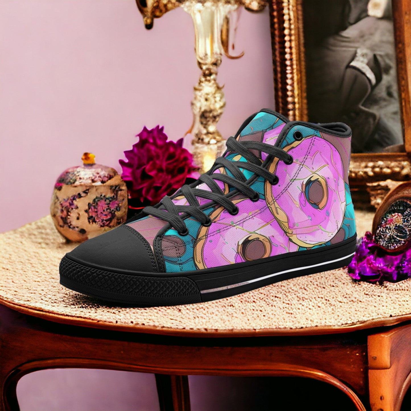 Monarch Jewel Rich Custom Bold Art - Freaky Shoes | Custom Art Sneakers