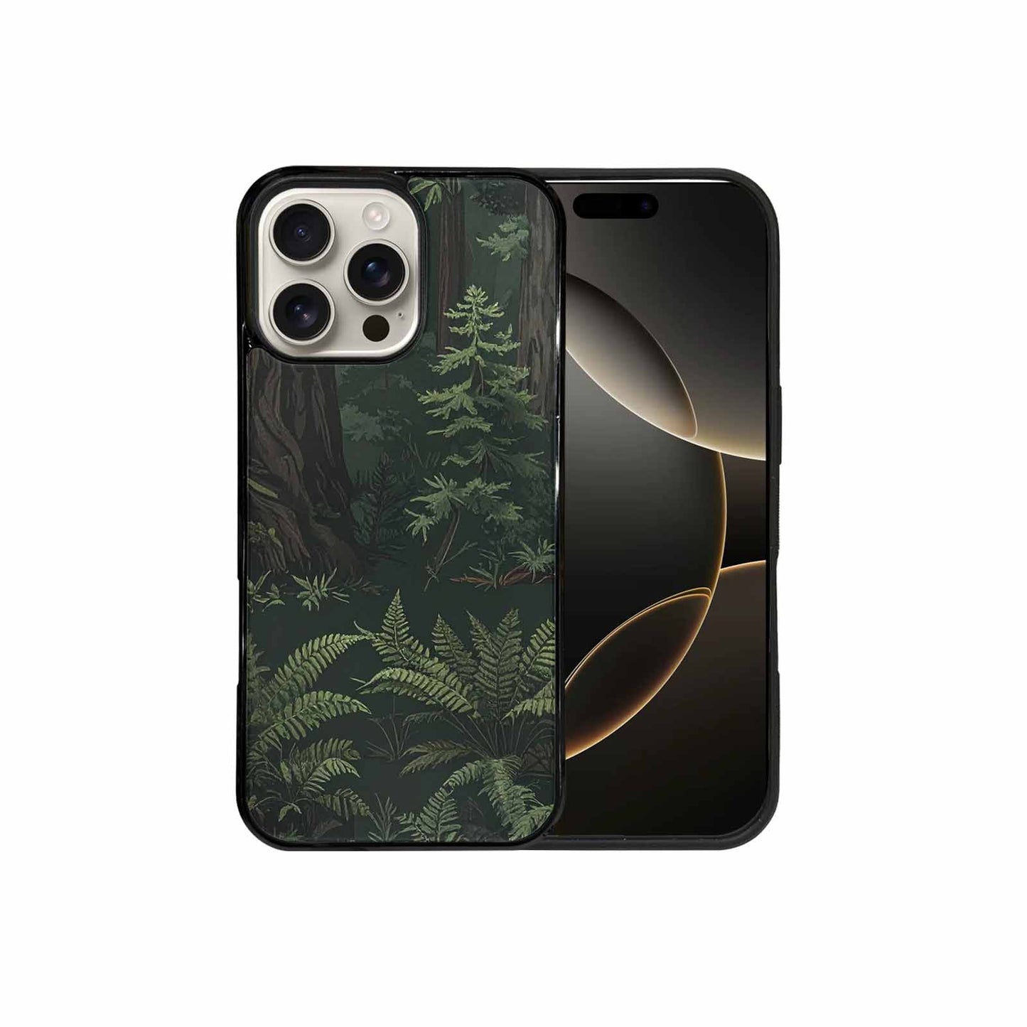 iPhone 16 Pro Max Case — Seamless Pattern Ancient Redwood Forest Giant, Personalized Phone Case