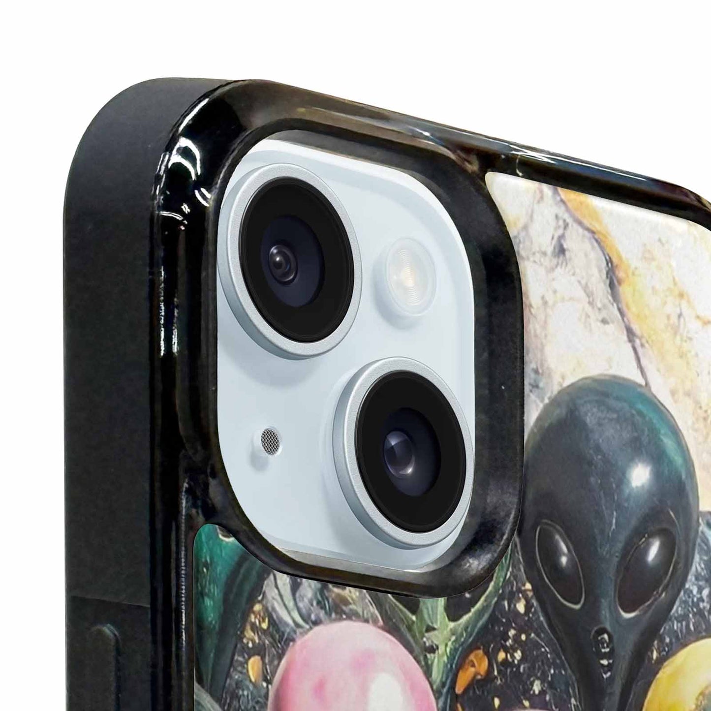 iPhone 15 Plus Case — Aliens Marblemelting Aliens Pa, Custom Designed Case Cover