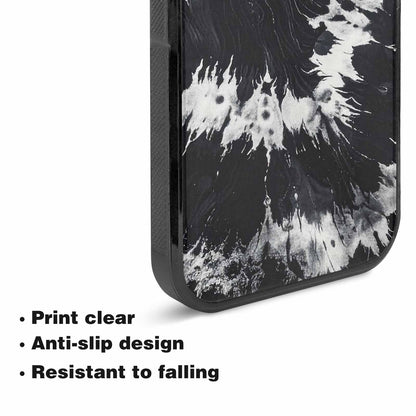 iPhone 15 Plus Case — Black White Animal Print, Custom Print Case Cover