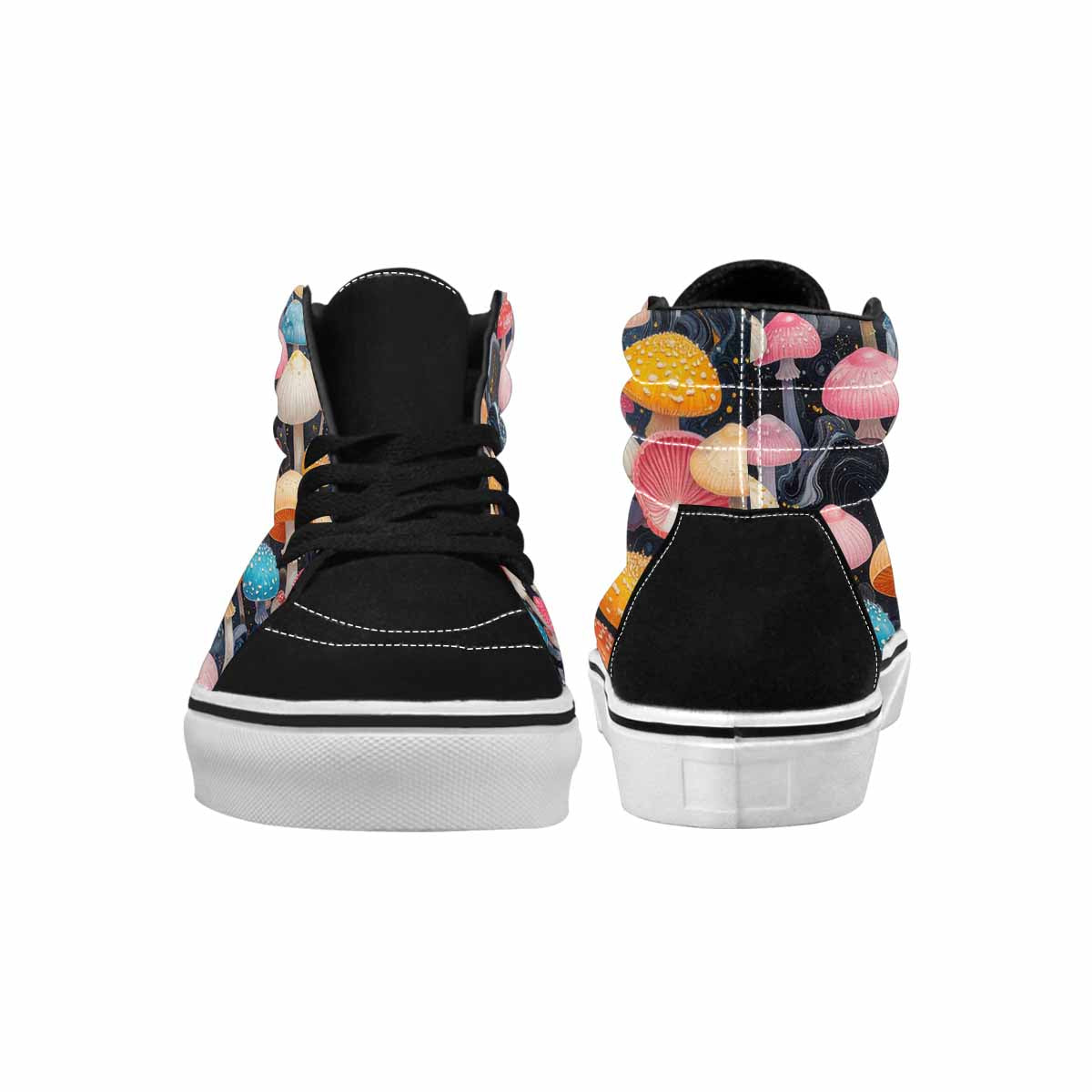 MEN'S Mushrooms High Top Canvas Neon Fantasy Shoes