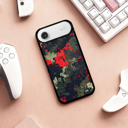 iPhone 17 Air Case — Small Military Camouflage Blotch Pattern Camo, Custom Printed Phone Case