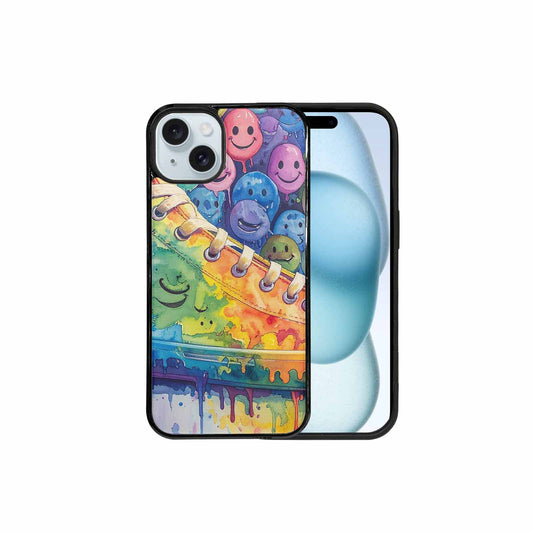 iPhone 15 Plus Case — Smiley Facessmiley Faces Tie D, Personalized Phone Case