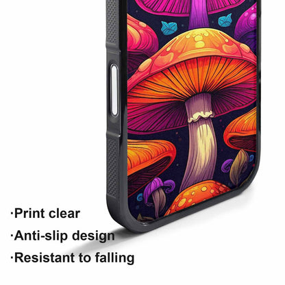iPhone 17 Pro Max Case — Psychedelic Mushroom Cartoon Pattern Cartoon Cute, Custom Art Phone Cover