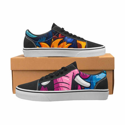 WOMEN'S Cartoon Animal Characters Canvas Lace-Up Grunge Custom Shoes