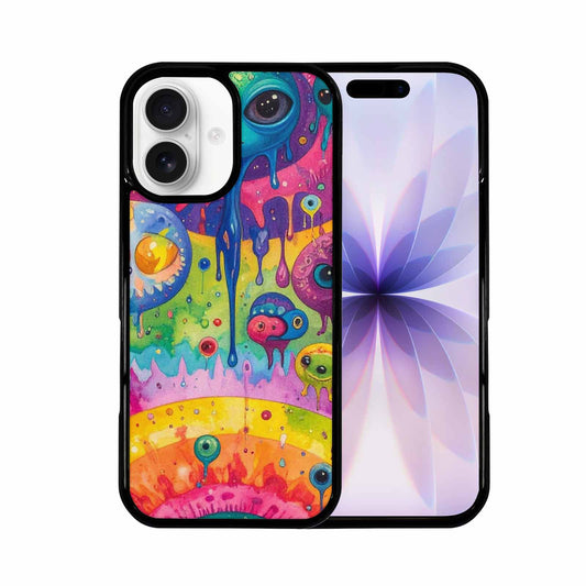 iPhone 17 Case — Aliens Tie Dyemelting Aliens Tie Dye, Custom Printed Phone Case