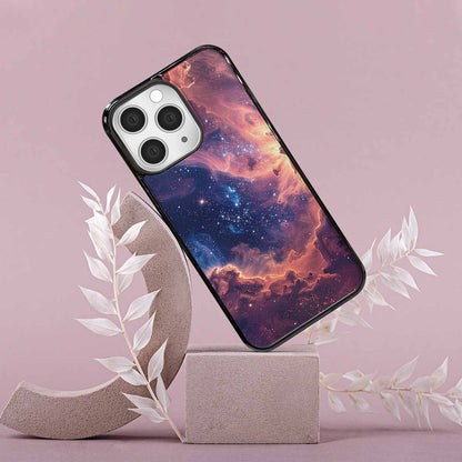 iPhone 15 Pro Max Case — Nebula Texture With Dense Star Cluster, Original Design Phone Case