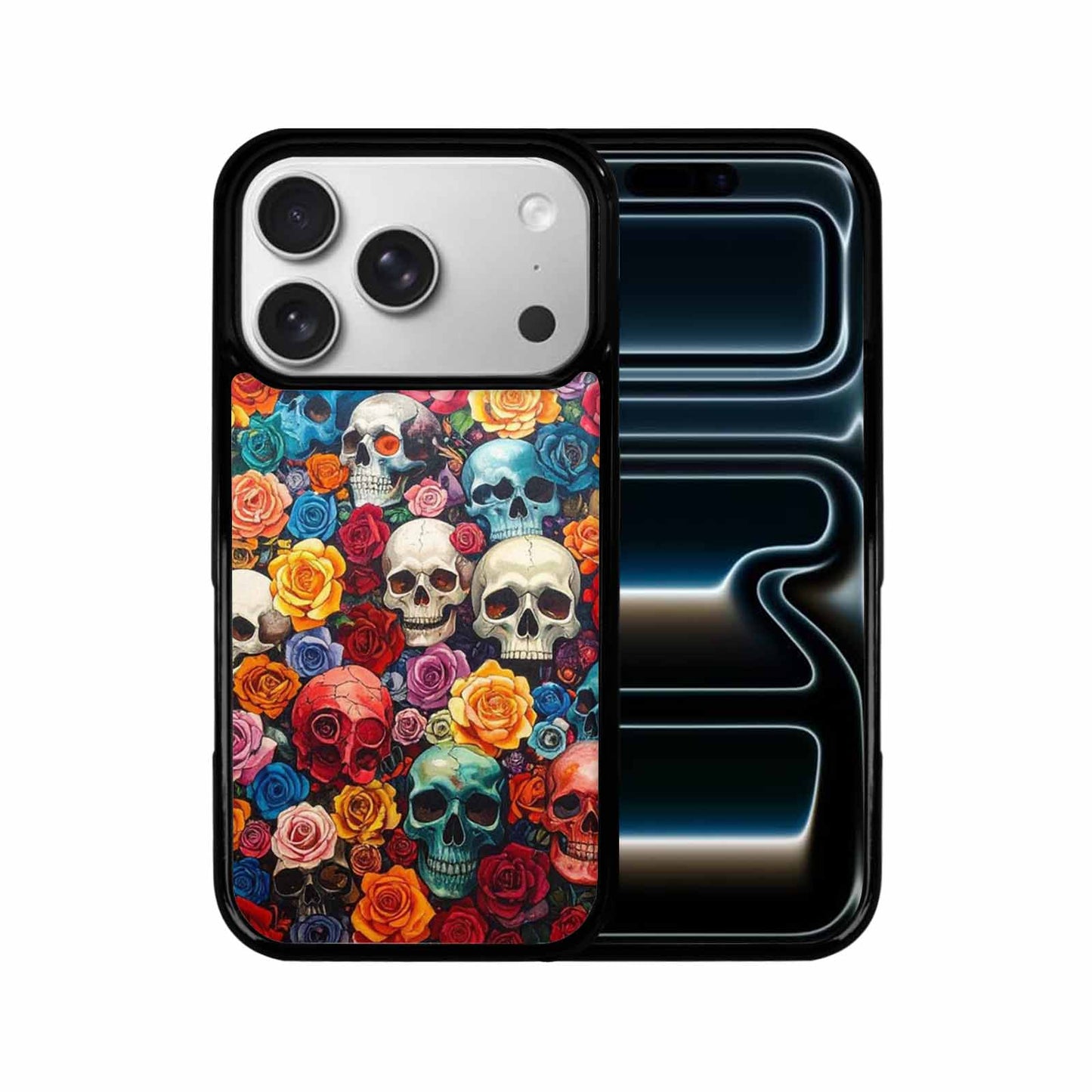 iPhone 17 Pro Case — Skull And Roses Skulls And Gothic, Customized Protective Case