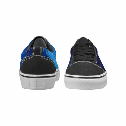 WOMEN'S Galaxy Art - Canvas Lace-Up Grunge Custom Sneakers