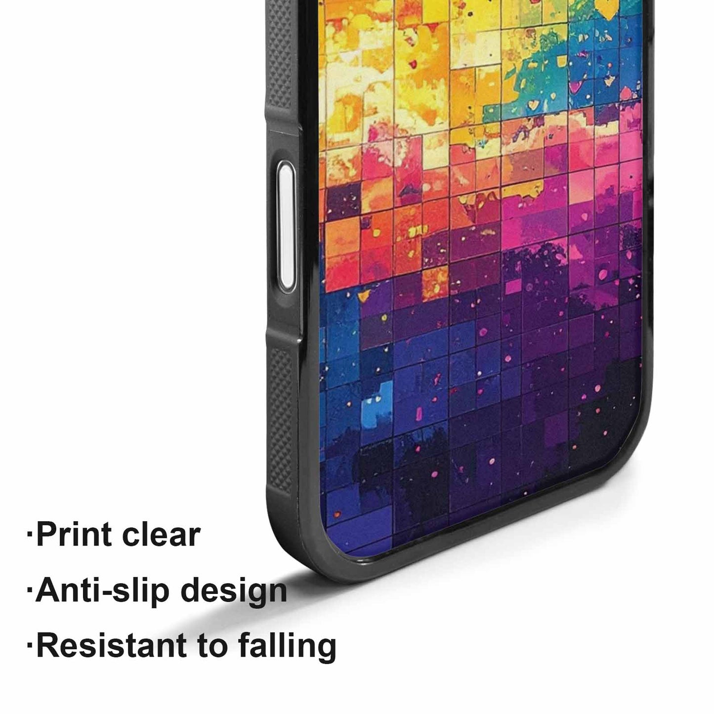 iPhone 17 Case — Pixel Art Bit Burst Original Art, Customized Protective Case