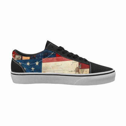 WOMEN'S American Flag Stars Canvas Lace-Up Aesthetic Shoes