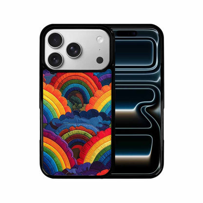 iPhone 17 Pro Case — Vivid Camo Rainbow Arc Camo, Custom Art Phone Cover