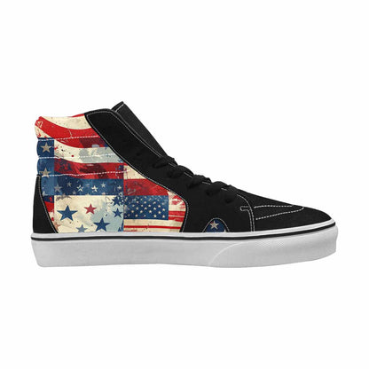 MEN'S American Flag Stars High Top Canvas Aesthetic Custom Sneakers
