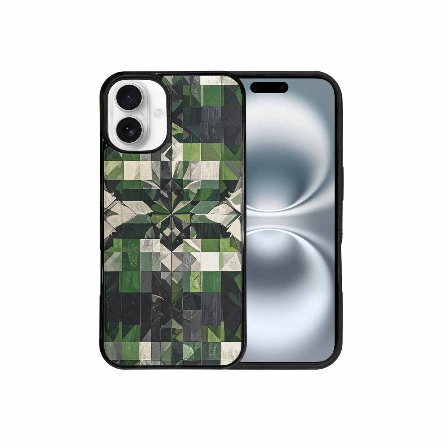 iPhone 16 Plus Case — Aromantic Flag Color Theme Small Rainbow, Unique Phone Case Design