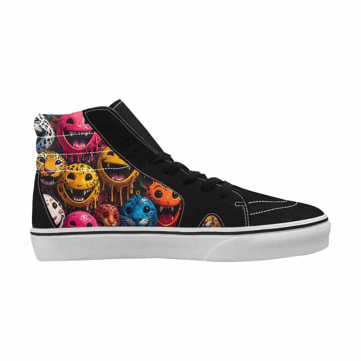 MEN'S Smiley Faces High Top Canvas Dreamcore Shoes