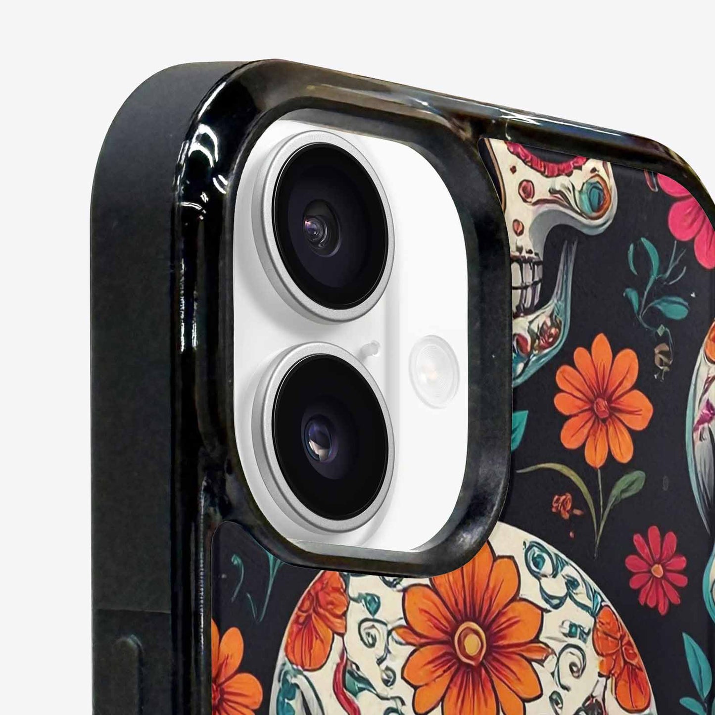 iPhone 16 Case — Smaller Skulls Overlapping Seamless Pattern Of, Custom Made Phone Cover