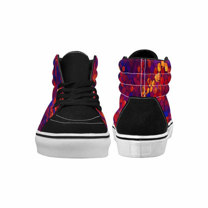 MEN'S Dark Snake Print High Top Canvas Dreamcore Custom Shoes