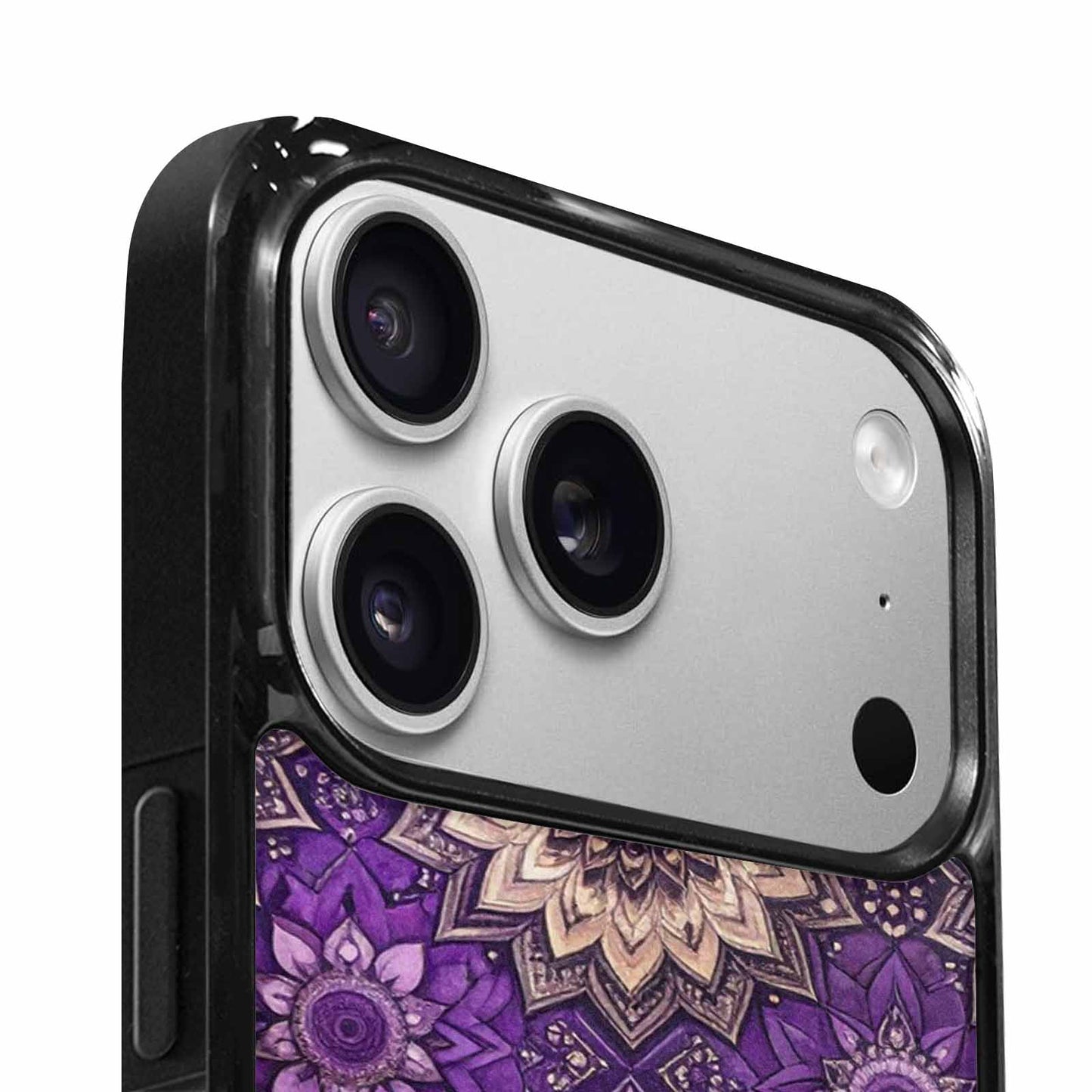 iPhone 17 Pro Max Case — Small Mandala Pattern, Randomly Floral, Custom Phone Case