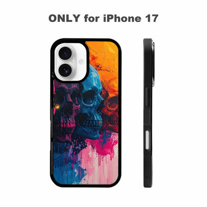 iPhone 17 Case — Skull Dark Art Gothic Print Gothic, Customized Protective Case