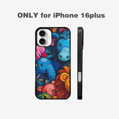 iPhone 16 Plus Case — Cartoon Animal Characters, Original Design Phone Case